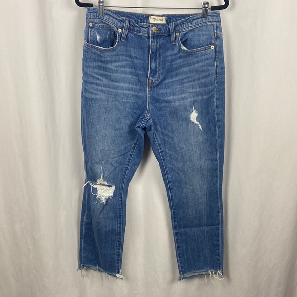 MADEWELL The High-Rise Slim Boyjean - Lita Wash - Size 29 - Picture 3 of 16